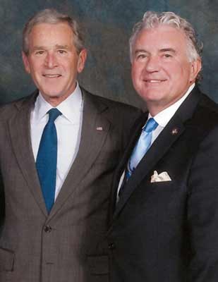 President George W. Bush and John D. Clark, Sr.