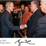 President George W. Bush with John Clark, Sr.