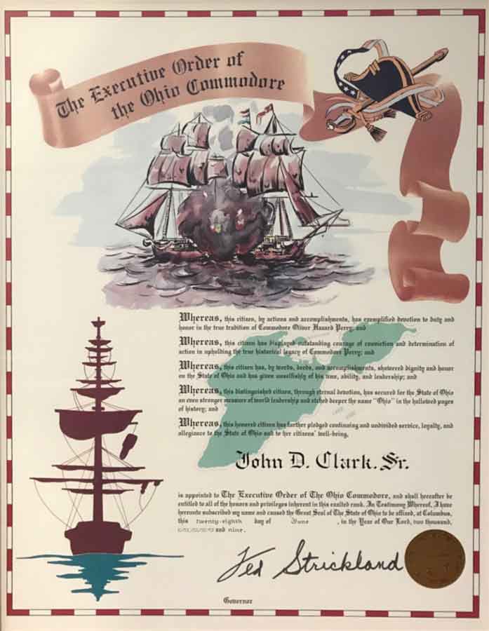 Executive Order of the Ohio Commodore