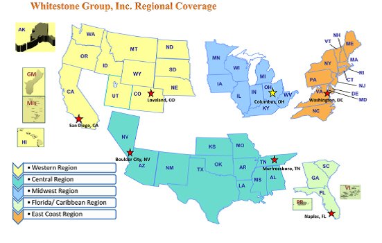 Whitestone Group Regional Map